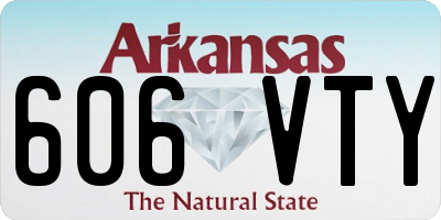 AR license plate 606VTY