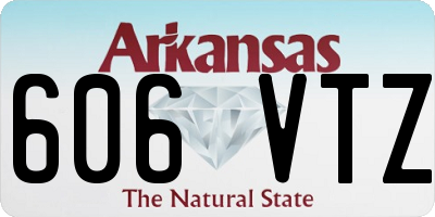 AR license plate 606VTZ