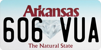 AR license plate 606VUA