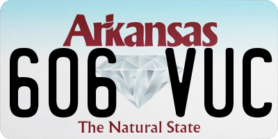 AR license plate 606VUC