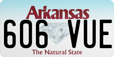 AR license plate 606VUE