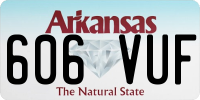 AR license plate 606VUF