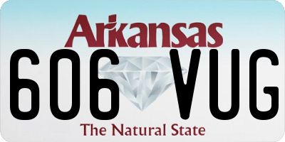 AR license plate 606VUG