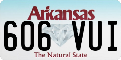 AR license plate 606VUI