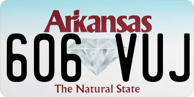 AR license plate 606VUJ