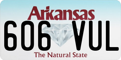 AR license plate 606VUL