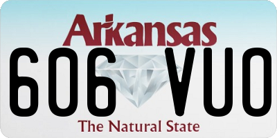 AR license plate 606VUO