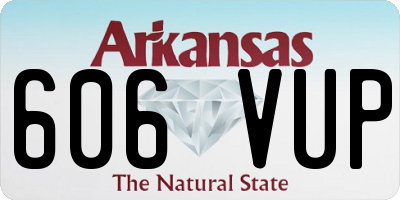 AR license plate 606VUP