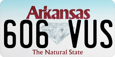 AR license plate 606VUS