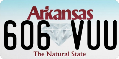 AR license plate 606VUU