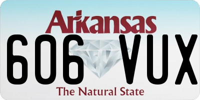 AR license plate 606VUX