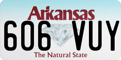 AR license plate 606VUY
