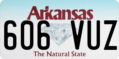 AR license plate 606VUZ