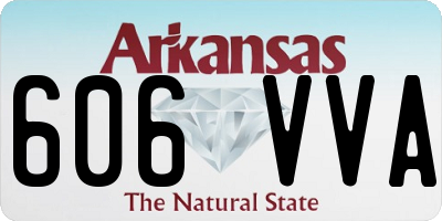 AR license plate 606VVA