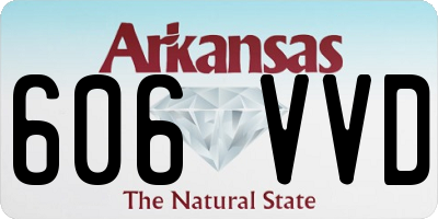 AR license plate 606VVD