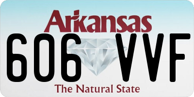 AR license plate 606VVF