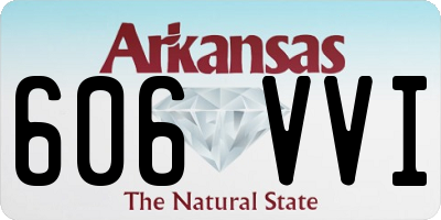 AR license plate 606VVI