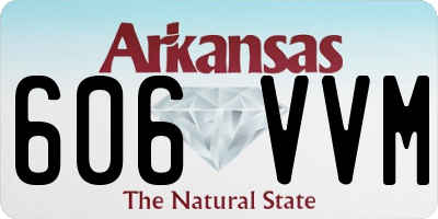 AR license plate 606VVM