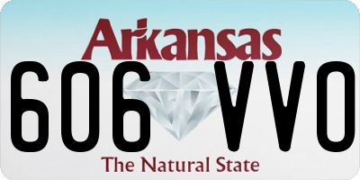 AR license plate 606VVO