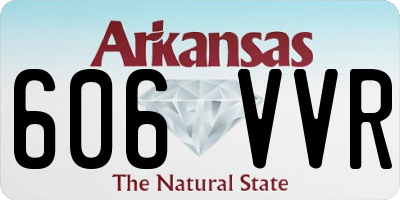 AR license plate 606VVR