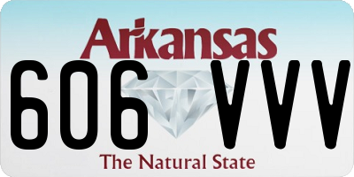 AR license plate 606VVV