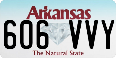 AR license plate 606VVY