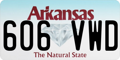 AR license plate 606VWD