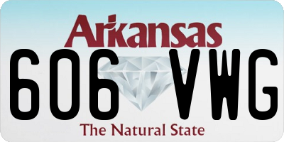 AR license plate 606VWG
