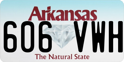 AR license plate 606VWH