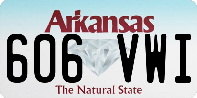 AR license plate 606VWI