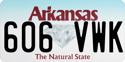 AR license plate 606VWK