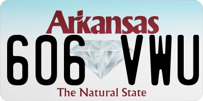 AR license plate 606VWU