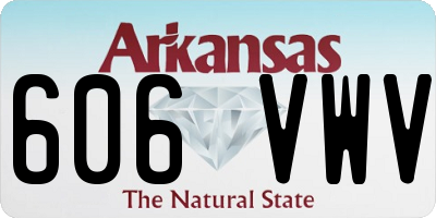 AR license plate 606VWV