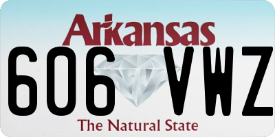 AR license plate 606VWZ