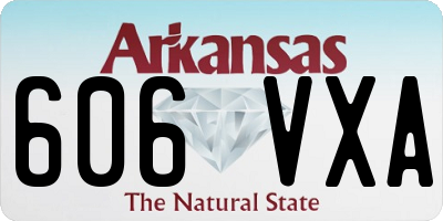 AR license plate 606VXA