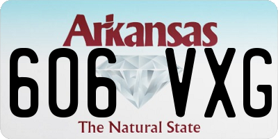 AR license plate 606VXG
