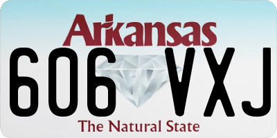 AR license plate 606VXJ