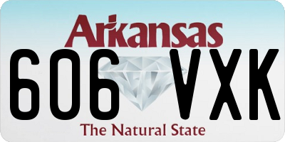 AR license plate 606VXK