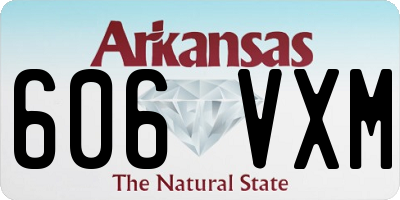 AR license plate 606VXM