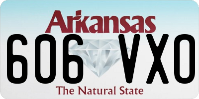 AR license plate 606VXO