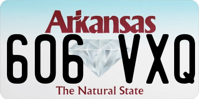 AR license plate 606VXQ