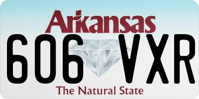 AR license plate 606VXR