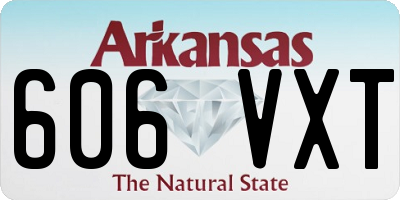 AR license plate 606VXT