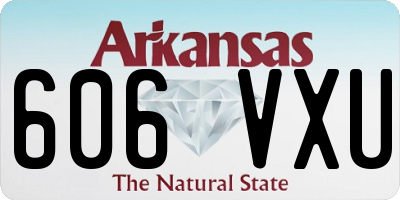 AR license plate 606VXU