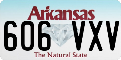 AR license plate 606VXV