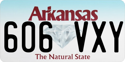 AR license plate 606VXY