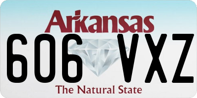 AR license plate 606VXZ