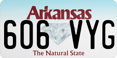 AR license plate 606VYG