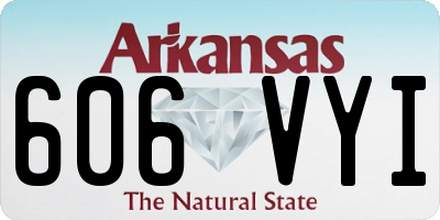 AR license plate 606VYI