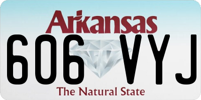 AR license plate 606VYJ
